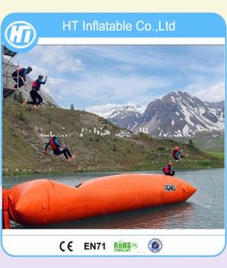 Almohada de agua flotante de uso comercial, 9x3m, gota de agua inflable para trampolín de agua, almohada inflable 3677532