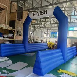 9x4.5x4m Carrera de gorila al aire libre personalizada Arco de línea de meta de inicio inflable Patrocinador personalizable Arco estable usado para publicidad de eventos deportivos