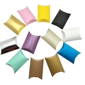 9x6.5x2.5cm Boîte de paquet de papier kraft pliable Biscuits Candy au chocolat Bricolage Savon Boîtes d'emballage pour chaussettes Cadeaux Cadeaux Artisanes Storage Favorie