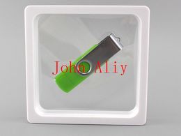 9x9x2cm, duidelijke plastic membranen Fotolijst Display / Collectie Box / Jewelry Box -Onself Mold Gratis verzending