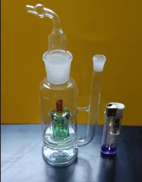 A-05 Altura Bongglass Klein Reciclador Plataformas petroleras Tubería de agua Cabezal de ducha Perc Bong Tubos de vidrio Cachimbas