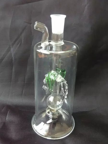 A-22 Altura Bongglass Klein Recycler Oil Rigs Tubería de agua Cabezal de ducha Perc Bong Glass Pipes Hookahs--Treinta y siete