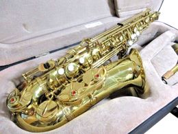 A-900 Saxofón Alto Lacado Dorado con Estuche Rígido Instrumento musical