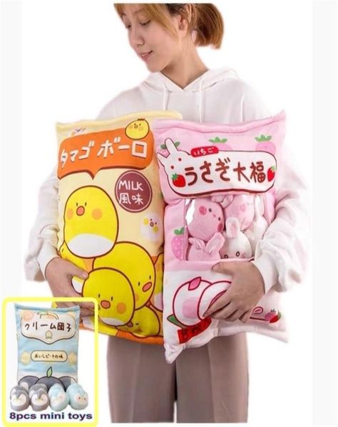 Un sac de 8 pièces mini pingouins en peluche jouet créatif coussin en peluche animal en peluche ours brun pudding poupée jouet pour enfants fille anniversaire 2019766511
