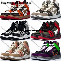 A Bathing Ape BapeSta 93 Hi Trainers Schoenen Heren Maat 12 Sneakers Dames Platform Casual Us 12 Designer Eur 46 Sport Zwart Us12 Hardlopen Gym Paars Rood Chaussures