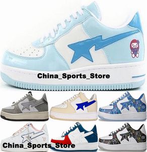 A Swimming Ape BapeSta Low Sneakers Femmes Chaussures Taille 13 Us 13 Hommes Eur 47 Designer Casual Running Trainers Us13 Zapatillas Zapatos Us 12 Us12 Bleu Chaussures Tennis