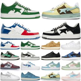 A Bathing Ape Low Casual Chaussures ABC Camo Stars Man Sk8 Femmes Blanc Vert Rouge Noir Jaune Designer Sneakers b4