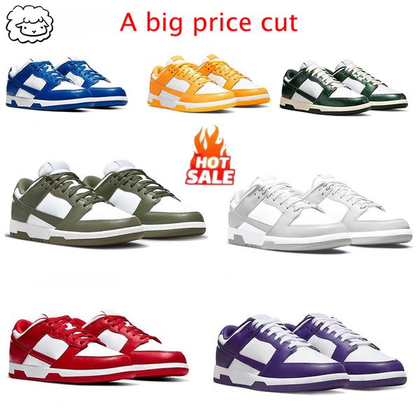 Une réduction de prix importante Low S B Designer Shoes Hommes Femmes Chaussures de course Cool Panda Grey University Red Gold Pine Green White Candy Malachite Designer Shoes