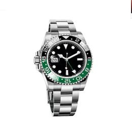Une toute nouvelle montre gmt pour homme 41 mm vert noir en céramique Sprite cercle mécanique cal 3186 automatique saphir hommes b p montre-bracelet 2308