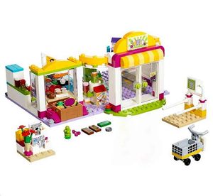 un Building Block 10494 Friends Heartlake Supermercato 41118 Modello Emma Mia Giocattolo educativo per bambini X0503