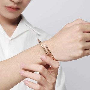 Bracelet à ongles classique pour Couple japonais et coréen, Simple, étudiante, personnalité créative, tendance, décoration de bague pour homme, I0LW