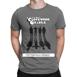A Clockwork Orange Shadows Camisetas Hombre Walk Mechanics Kubrick Darkness Fun Cotton Tee Tops Camiseta Streetwear 210706