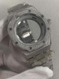 Un ensemble complet de boîtier de montre Star Sand avec bracelet en acier de précision de 41 mm et boîtier en acier adapté à l'installation de la surface du miroir Blue Treasure de la machine NH35/36