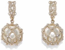 A Dita ch perl Studs 5a la plus haute qualité diamants diamants légendes anti-allergies Femmes de boucles d'oreilles Designer R Fashion Retro BR4616646