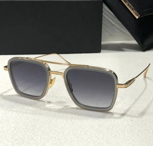 A DITA FLIGHT 006 Stark lunettes de soleil vintage plaquées or 18 carats Lunettes de soleil de créateur pour hommes célèbres lunettes de marque de luxe à la mode monture en métal de mode