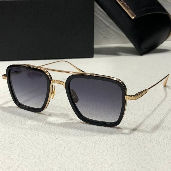 A Dita Flight 006 Lunettes de soleil vintage Stark Vintage Gold Gold Designer Sunglasses For Mens Famous Retro Retro Brand Eyeglass Fashion with Original Box 750