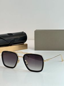 Lunettes de soleil designer Flight006 Top de lunettes de soleil de haute qualité pour hommes de haute qualité pour hommes de luxe rétro de mode 55-18-144 Titanium Metal Frame