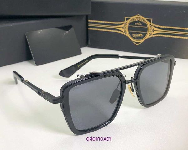 a Dita Mach Seven Top Original Diseñador de alta calidad Gafas de sol para hombre Mujer Famoso Clásico Retro Marca de lujo Gafas Steampunk Hombre Gafas con CAJA CR1K