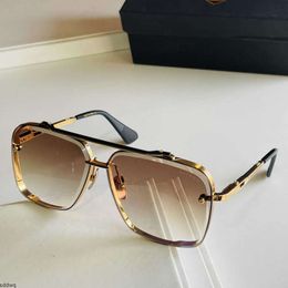 A Dita Top Original Sunglasses H six DTS121 pour les femmes et les lunettes de soleil rétro classiques de haute qualité pour femmes avec une boîte à lunettes d'origine