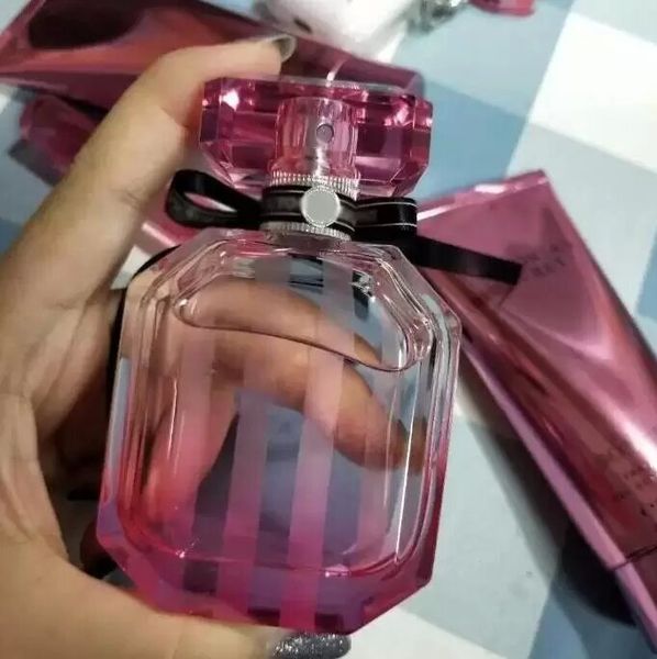 A end Brand Secret Perfume 100ml Bombshell Sexy Girl Mujeres Fragancia de larga duración VS Lady Parfum Pink Bottle Colonia envío gratis