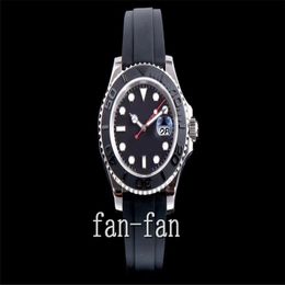Un reloj de pulsera de f￡brica 116655 Goma Reloj de ropa masculina de 40 mm 3135 Movimiento de pulsera mec￡nica autom￡tica Men relojes