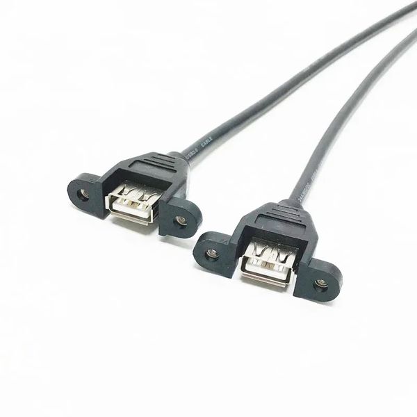 Un adaptateur d'en-tête à 9 broches interne à interne à haute vitesse 30 cm / 1ft 2 Câble de carte mère PCB USB à double port pour PC Boîtier