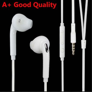 A + Bonne qualité TPE Headphone In-auriculaire Casque de 3,5 mm Plug Stéréo Écouteur Mic à distance pour Samsung S5 S6 S7 S8 S9 S10 Edge Android Smart Phone