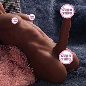Poupée en silicone demi-corps pour adulte, jouet sexuel, masturbateur physique, modèle demi-inversé, simulation de pénis, célèbre mâle 3H0G