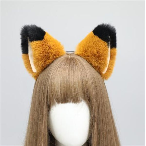 Un japonais fait à la main mignon lolita peluche kc renard oreille couches accessoires d'oreille d'animaux de chat.
