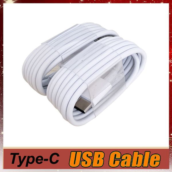 A ++ Cables de alta calidad USB-C 1M 3 pies Cargador de cable tipo C de carga rápida para Samsung Galaxy S8 S9 S10 note 9 Adaptador de cable de datos universal MQ100