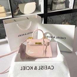 A Kaily CAEISL KCIEL Damestas Laserroze Krokodilpatroon 2023 Nieuwe Trendy Mini Crossbody