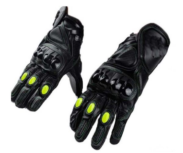 Gants en cuir, gants de course de moto, gants de protection en cuir pour cycliste de cross-country