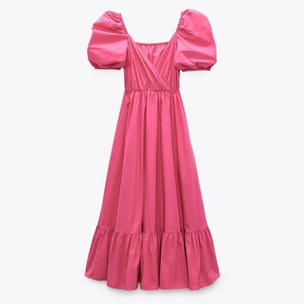 Mini robe A-line pour femme sexy en V-Neck Quarter Sleeve Party Robe 2023 printemps