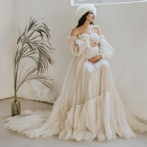 Una línea de vestidos de fiesta para mujeres embarazadas 2022, túnicas largas de maternidad para Po Shoot Sweetheart, vestidos de noche elegantes 269L