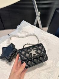 Un sac de concepteur de luxe Classic Mini Sacs à bandoulins étoiles de rabat