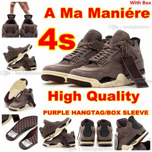 Chaussures de basket-ball de haute qualité limitées Wahlburgers Hommes UNC PE Michigan 4s Tagz Tennis Oklahoma Sooners College Oregon Baskets Marquette Ginger Wheat Baskets