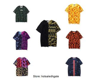 A Mens Ape T-shirt Designers Summer Crewneck Shirt Tee Tee Camouflages Shark Tshirt Tees Tees Holiday Tops Shirts Shorts Set Man Set tenues