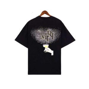 A Miri Designer T-shirt T-shirts pour hommes de qualité supérieure Bar Party Style Starlight Embellissement Hommes et femmes T-shirt de loisirs Tempérament Sports Manches courtes