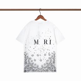 A miris Amirs tee Summer Amari Designer Camisetas para hombre Impreso Moda Hombre Algodón Casual Camisetas para mujer Manga corta Lujo Hip Hop Streetwear Camisetas