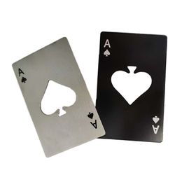 Ouvre-bouteille Ace of Spades, ouvre-bouteille de poker, ouvre-bouchon de bouteille de bière, taille de carte de crédit, outils de fête de bar, outil de fête d'intérieur en forme de poker, démarreur de bouteille