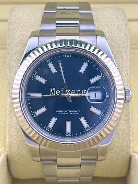 Um original 1 a 1 2023 mergulhador esporte relógio de pulso datejust azul brilhante relógio masculino m126334 0001 novo automático