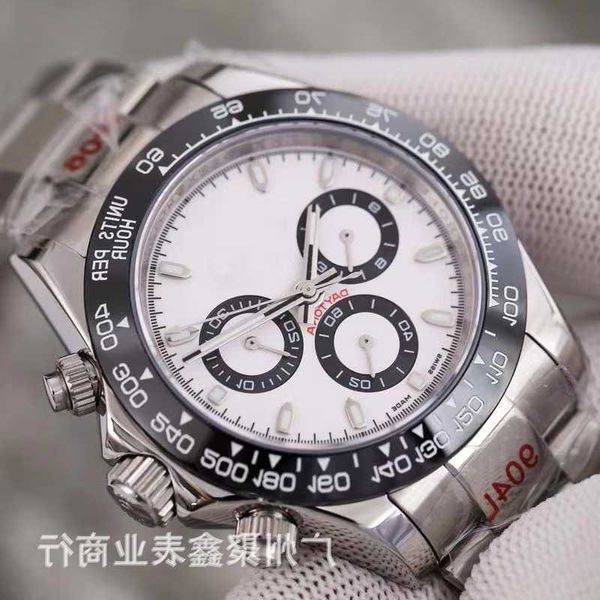 Un precio original de relojes R olax de lujo 1 a 1 Panda Reloj para hombre con banda de cinta con hebilla original de acero de precisión mecánico completamente automático a prueba de agua con caja de regalo GDPB