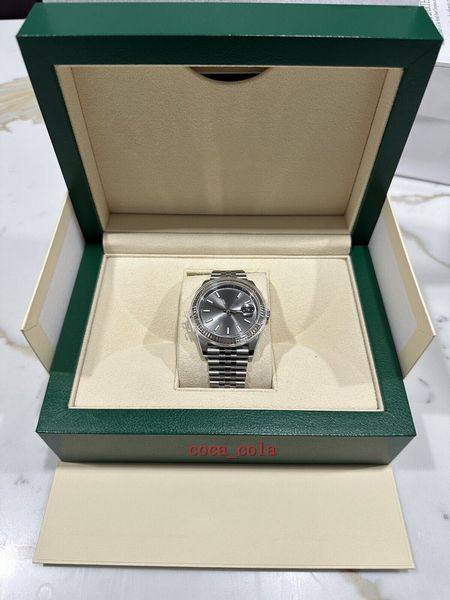 Un original 1 a 1 Nueva versión de fábrica Reloj de calidad de contador Jubileo de 41 mm 2023 Esfera plateada Automático Cal 3235 Movimiento Cristal de zafiro 126334 126333 Relojes para hombre