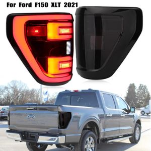 Une paire de feux arrière LED de voiture pour Ford F150 XLT 2021 clignotant feu Stop frein antibrouillard feux de jour