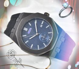 A Person Merk Busines Casual Mannen Grote Wijzerplaat Auto Datum Tijd Tabel Rubber Roestvrij Stalen Band Quartz Klok Business Set Auger Sport royale Armband Horloges