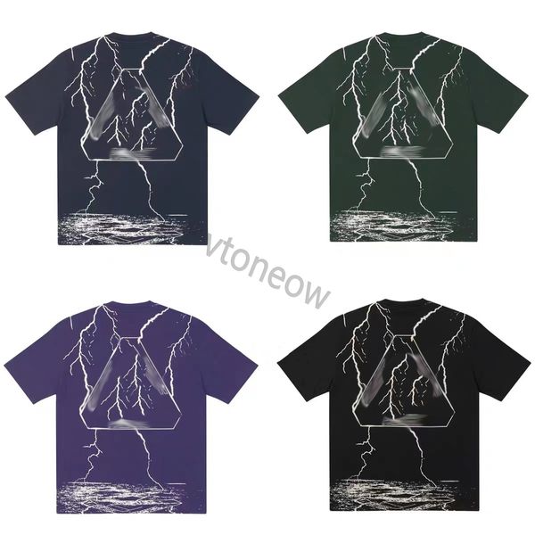A qaulity T-shirts pour hommes New Money T-shirt pour rebord de fenêtre Paysage imprimé High Street Cotton T-shirt ample à manches courtes pour hommes et femmes Taille s-xxl