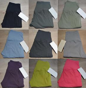 a's dezelfde yogabroek voor dames fitness oefening naakt gevoel mat perzik heup Multi Pocket elastische huid strakke broek9375402