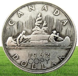 Un ensemble de 19531966 12pcs Canada 1 dollar artisanat elizabeth ii dei gratia regina copie pièces bon marché usine beaux accessoires de maison 7715459