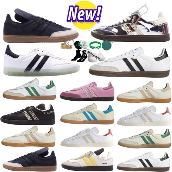 Con zapatos de diseñador de caja zapatos casuales veganos og para hombres entrenadores nubes nubes blancos núcleos negros blancos colegial goma verde al aire libre entrenador deportes deportes tenis tenis