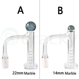 Un ensemble de clous de fumée tour de contrôle de soudure complète Quartz Banger 10/14/18mm bord biseauté 16mmOD pour Dab Rigs tuyaux de bang en verre